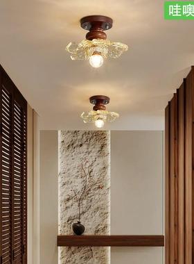 The new Chinese medium-winded walnut woodglass in the hallwa