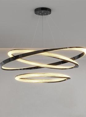 A new concierge chandelier in the living room.