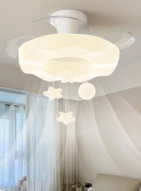 2025 New living room fan lamps modernly light about buttered