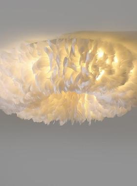 Feather bedrooms suck a light from the modern living room li