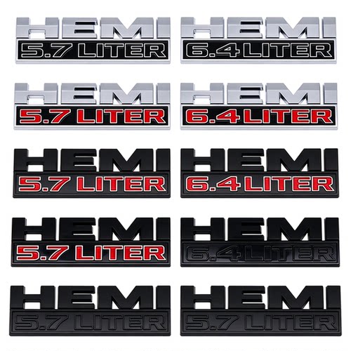 适用道奇RAM1500 2500皮卡车标改装HEMI 5.7 LITER 6.4LITER贴标