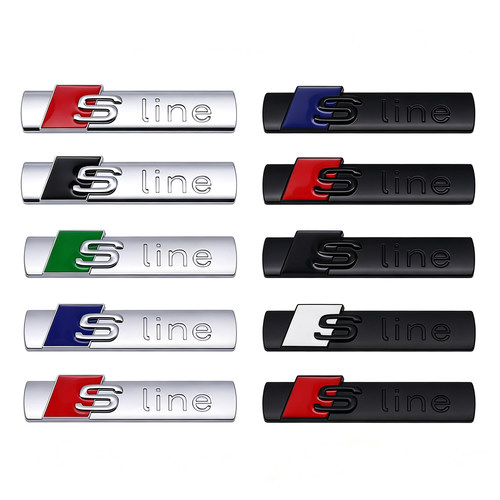 适用于奥迪Sline车标A3 A4L/A6L/Q3/Q5L/Q2L叶子板车身侧翼改装贴