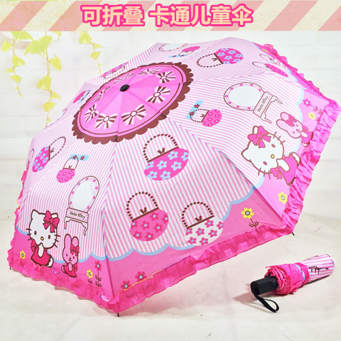 .Children umbrella fold light pupil Umbrella Three folding umbrella Manual schoolbag Cartoon princess rain or shinein the Home Daily , Umbrella/Rain gear/Rain/Moistureproof , Umbrella  category - from Buy2taobao.com to provide professional Taobao agent buy service