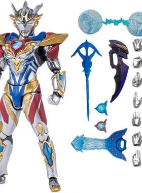 泽塔德尔塔天爪闪耀奥特关节可动玩具儿童人偶无限赛罗手办