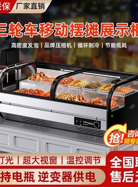 摆摊台式阶梯冷藏柜烧烤炸串