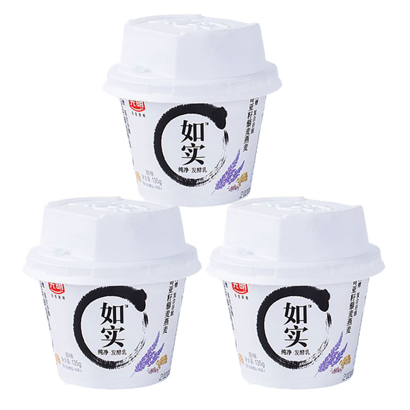 光明如实原味酸奶135g*12杯
