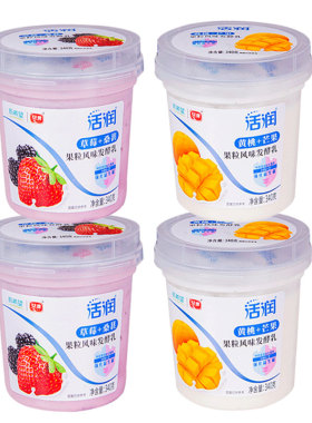 新希望琴牌活润酸奶340g低温大果粒风味益生菌嚼酸奶牛奶杯装