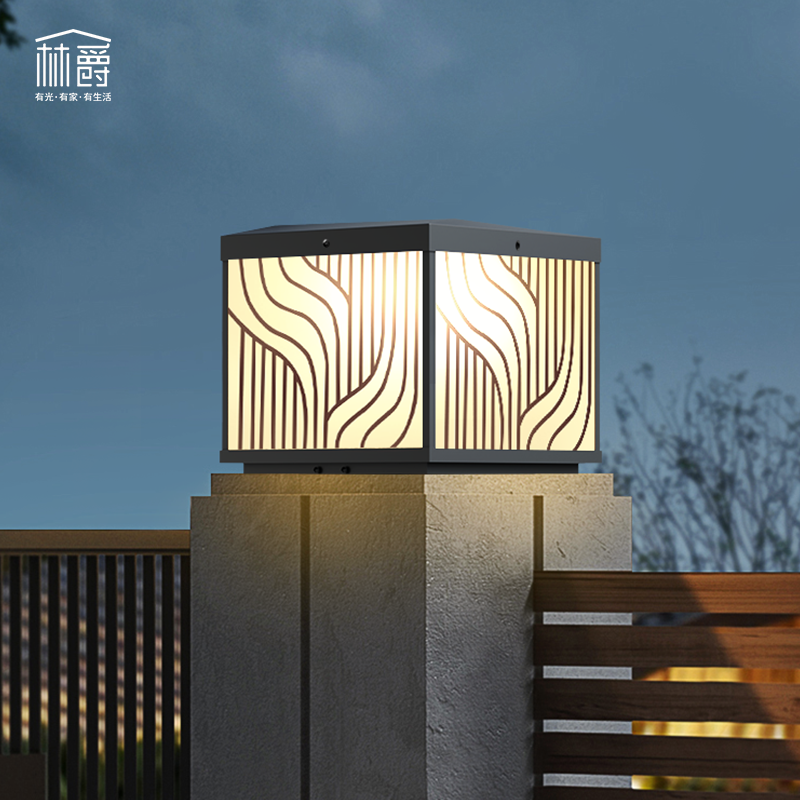 太阳能户外防水柱头灯