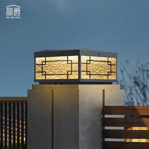 太阳能柱头灯户外庭院防水