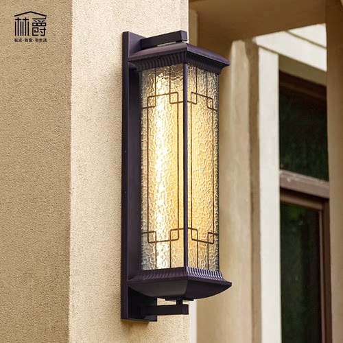 太阳能中式户外防水壁灯