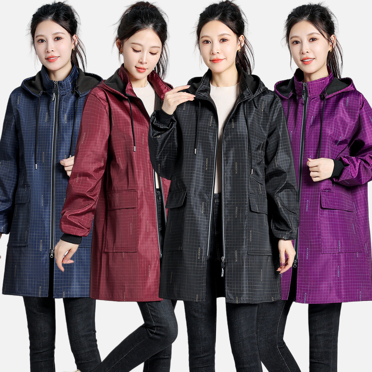 加绒加厚罩衣女新款秋冬保暖时尚防水成人男士外套大人工作服围裙