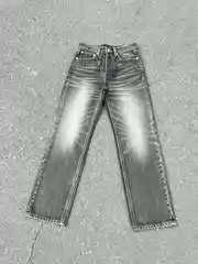 Levi's 501 Jeans Vintage 90s Clean Fit Straight Leg Black-Grey Japanese Denim