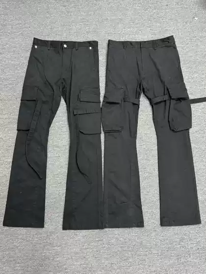 New Batch of Vujade2.0 Second Anniversary Mud-Dyed Flared Strap Pants Cleanfit Style Versatile Long Pants