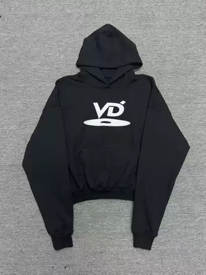 Latest Batch VUJADE 006VD Disc Embroidery Hoodie Boxy Fit Cleanfit Style
