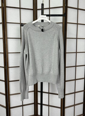 VUJADE风格007纯棉毛衣长袖收腰版型boxy kiko风格cleanfit上衣