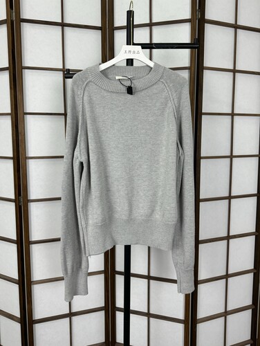 VUJADE风格007纯棉毛衣长袖收腰版型boxy kiko风格cleanfit上衣