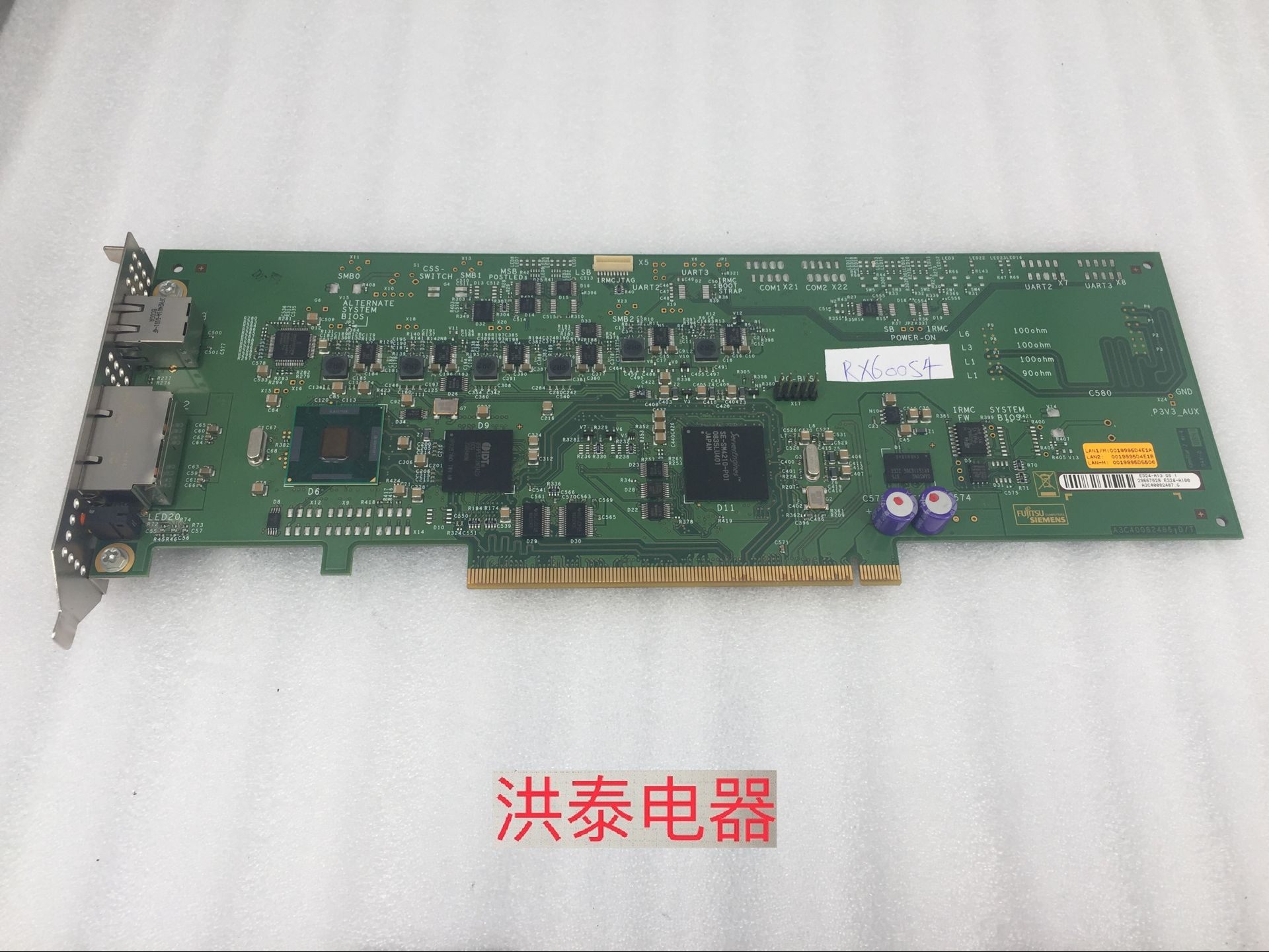 富士通rx600 s4四路服务器网卡 远程管理卡 现货出售