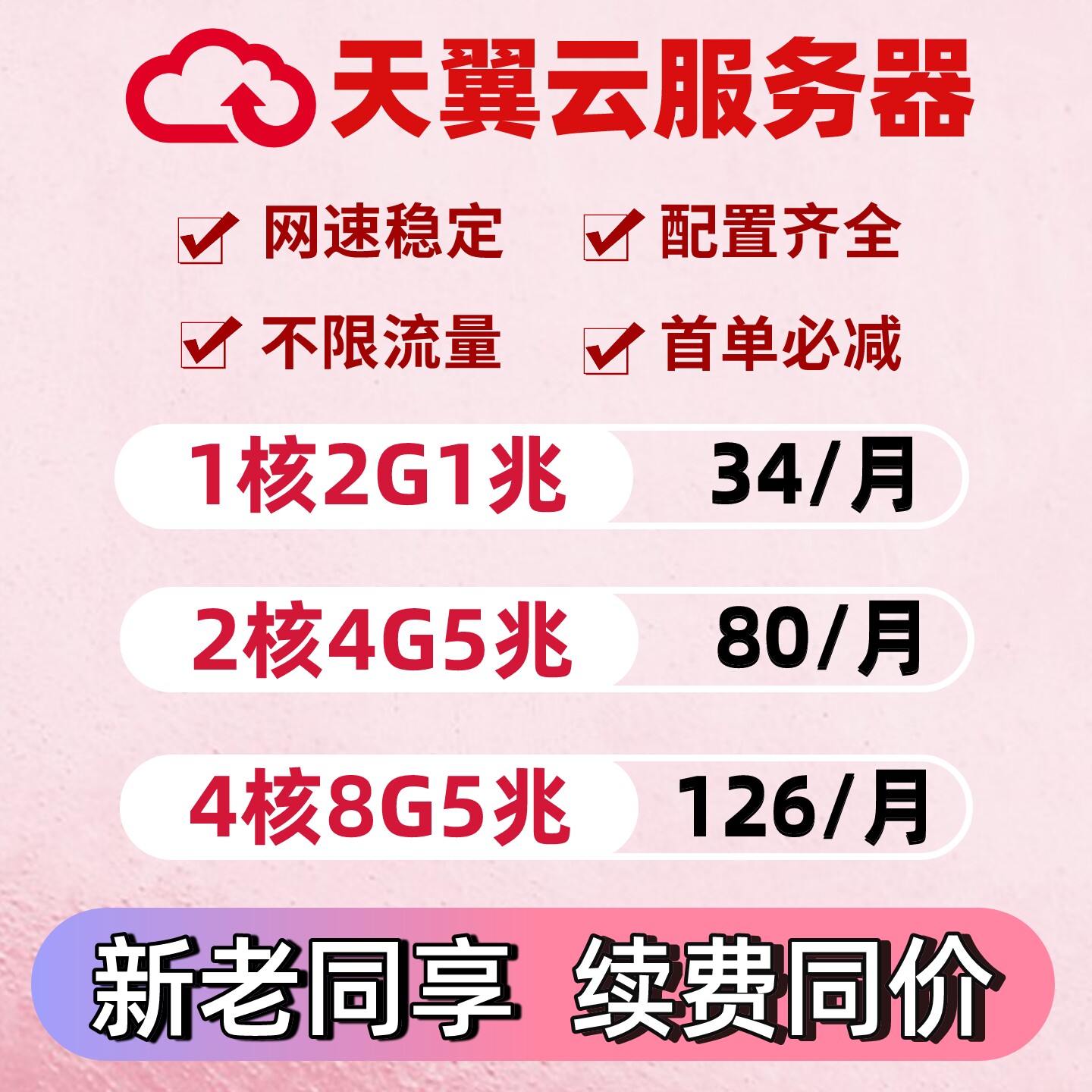 天翼云服务器租用ECS搭建独立ip图片