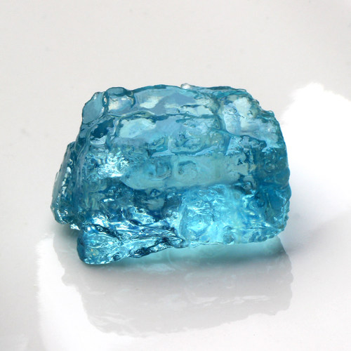蓝色水晶随形标本海蓝宝石原石