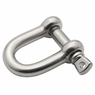 艾科堡不锈钢卸扣1.12T承重U型M14起重吊环马蹄卸扣卡扣AKB