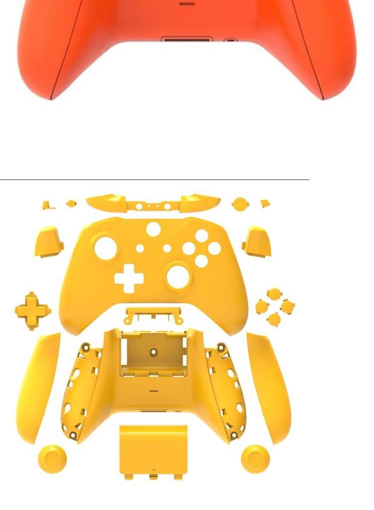 Nút phụ kiện nắp trên và dưới đầy đủ bộ vỏ Xbox Xbox Slim mới được sửa đổi tự làm pockmark mới - XBOX kết hợp tay cầm chơi game