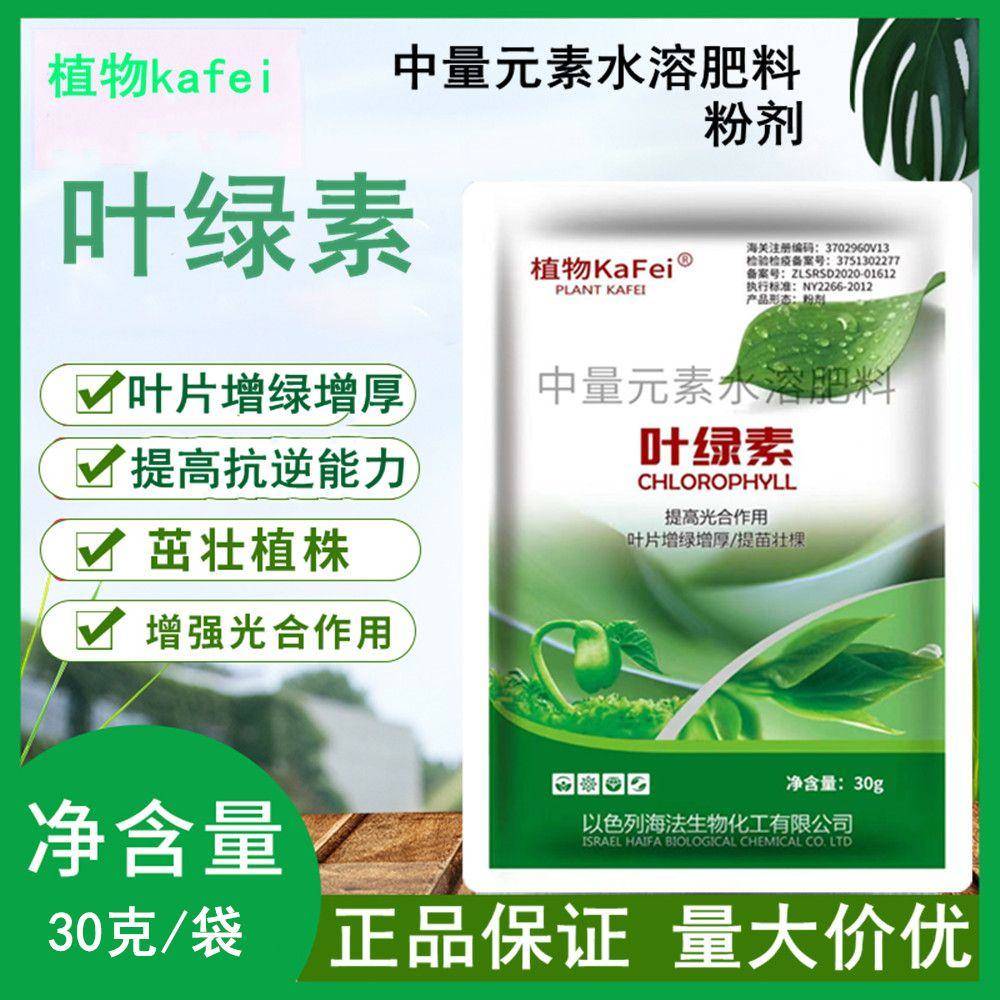 叶绿素中量元素水溶肥料营养液发黄落叶氨基酸绿叶宝植物叶面肥料