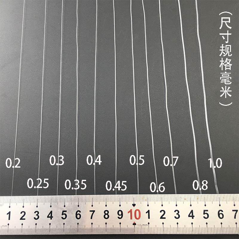 링 와이어를 감싼 대형 비탄성 낚싯줄 롤 투명 물고기 실크 와이어 DIY 손으로 짠 티슈 상자 구슬 밧줄