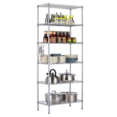 正品心家宜 六层金属层架储物架简约杂物架厨房收纳架落地置物架使用感如何?