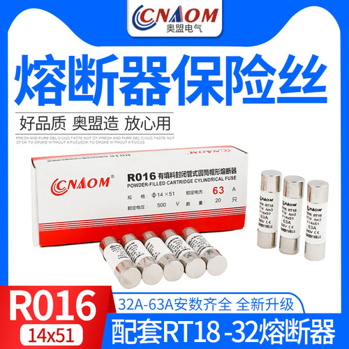 长盖陶瓷保险丝R016熔断器