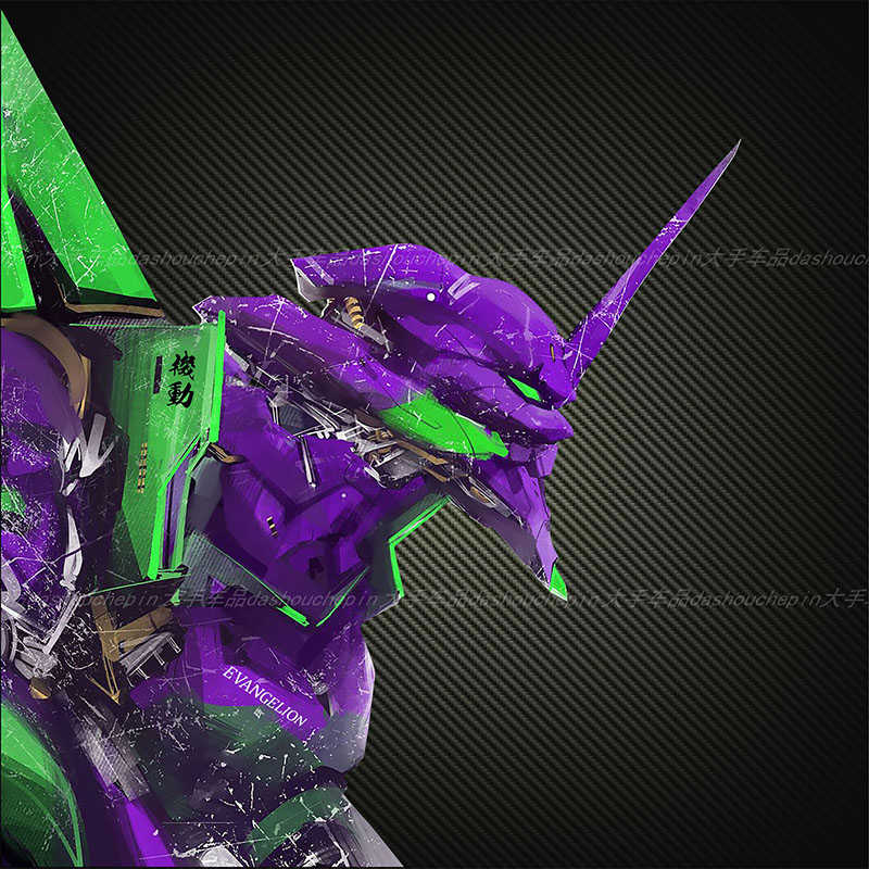 EVA战损风反光材质贴画防水防晒