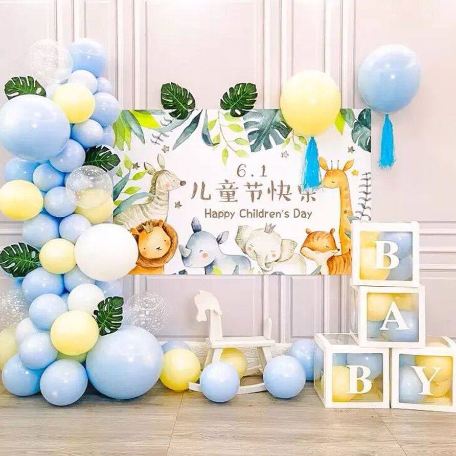 幼儿园表演区小舞台背景布森林剧场卡通动物背景幼儿园儿童表演布