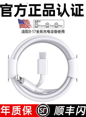 【官方正品认证】适用苹果13充电线器iPhone14数据线头12ipad手机11双typec原PD装15平板16编织17