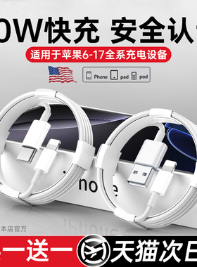 【45W认证快充】FIVI官方适用苹果13充电器线iPhone15数据线头17快充16手机14原PD装12正11品30双typec闪ipad