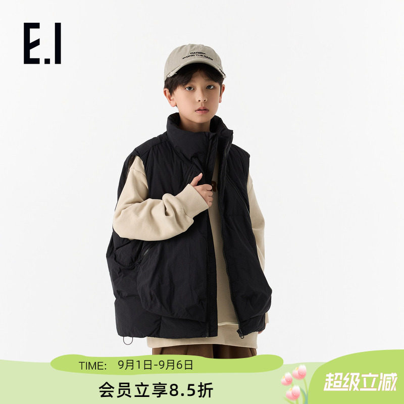 ei童装男童保暖羽绒马甲图片