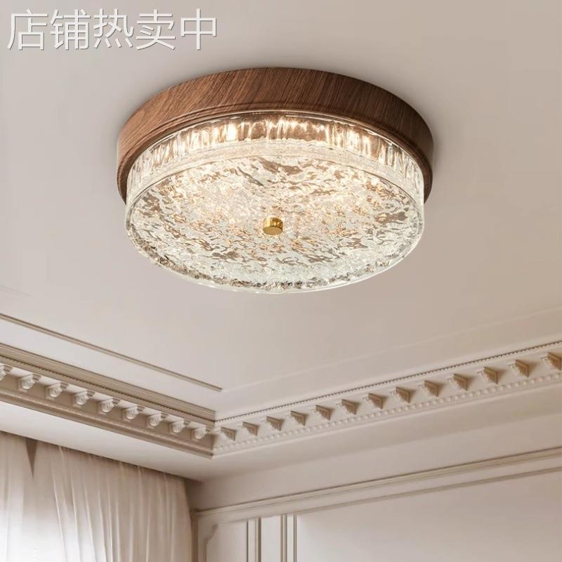 美式中古风全光谱LED吸顶灯复古卧室吸顶灯创意民宿客房吸顶灯具