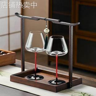 邦贝贝高档红酒杯套装家用轻奢高脚杯勃艮第水晶玻璃葡萄酒杯