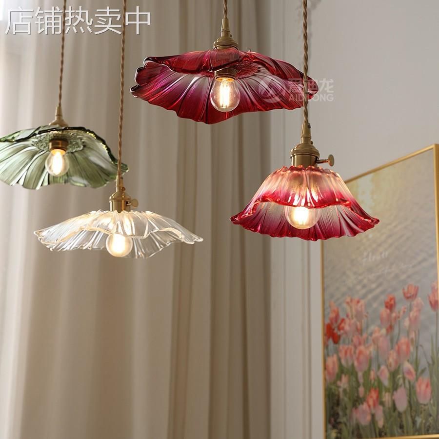北欧餐厅太阳花朵现代简约玄关咖啡服装店卧室床头吧台清新小吊灯