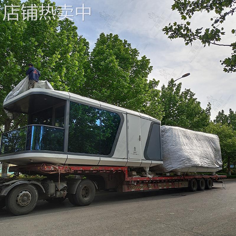 抗震抗风集成房屋轻钢别墅 公园阳光景观房民宿 网红移动办公室