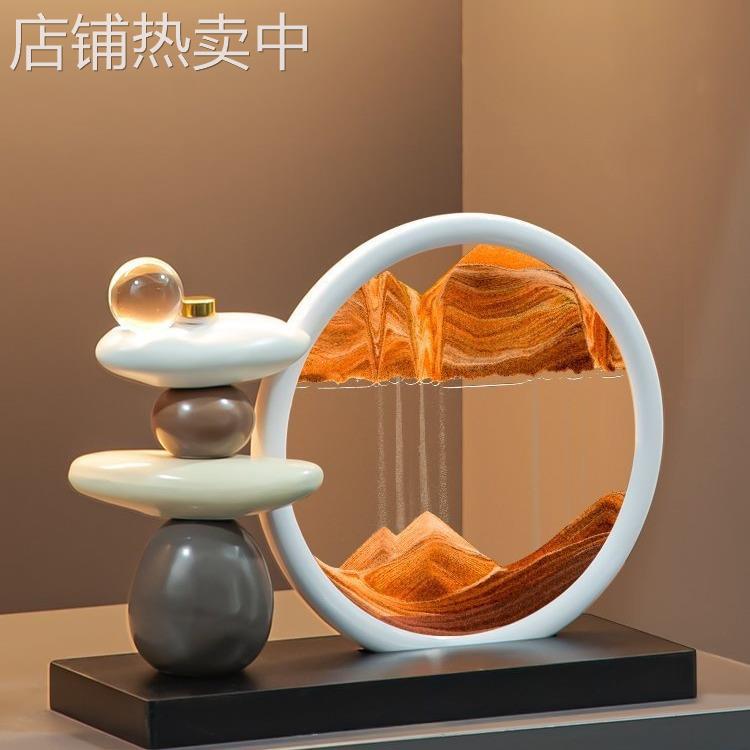 流沙画摆件客厅电视柜酒柜玄关轻奢装饰品办雯沃