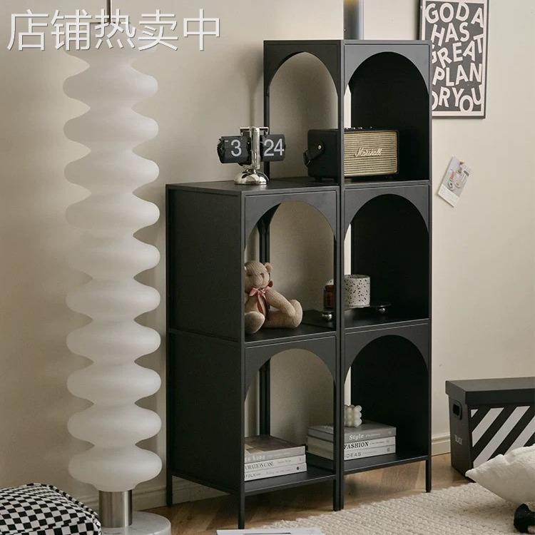创意小书架转角落地收纳置物架墙边窄柜铁艺置物柜角落墙角书柜
