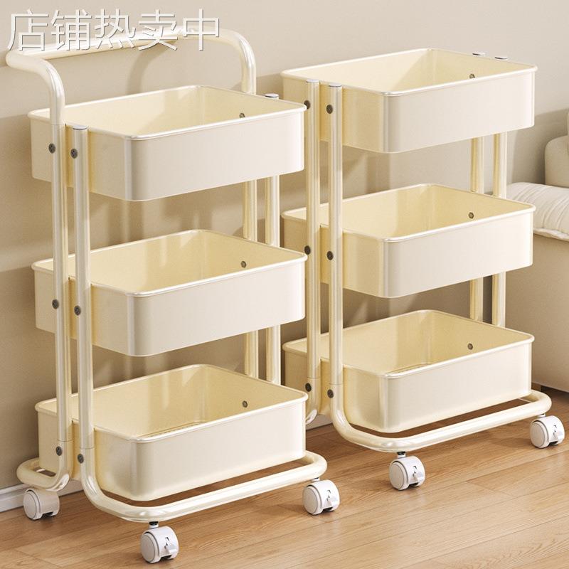 小推车置物架厨房落地多层浴室卫生间移动婴儿卧室零食收纳储物架