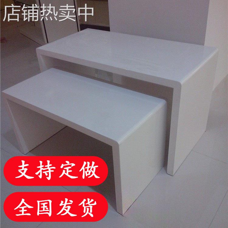 样品手办木制烤漆展台模特底座直播间商品展示地台中岛展柜货架