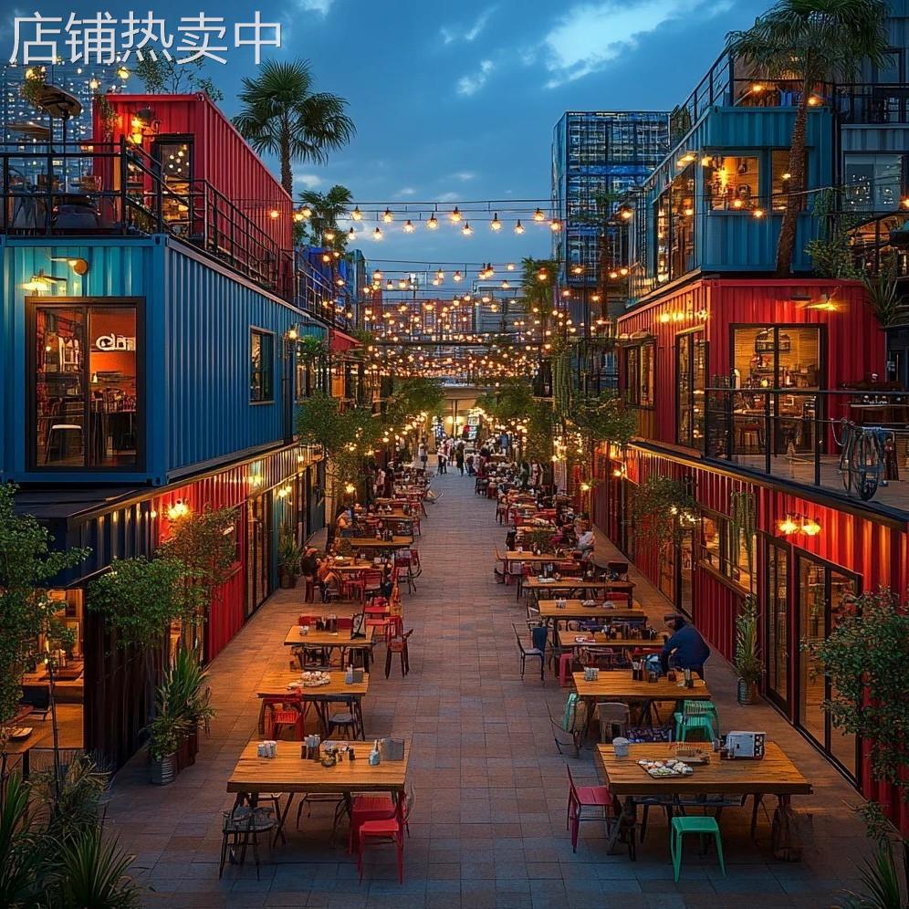 沈阳工厂别墅集装箱街区规划商业街店铺工业风售楼处办公室