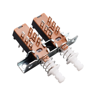 高品质音响琴键开关 6/12/18/24脚直键互锁联体 电源按键开关