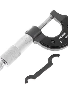 0 25mm/0.01mm Carbon Steel Outside Micrometer Caliper Preci
