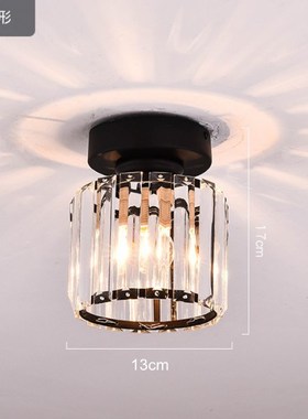 Nordic Crystal LED Ceiling light Fixtures Gold/Black E27 Cry