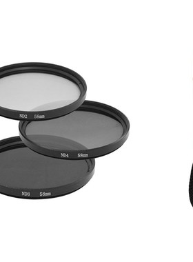 3pc 58mm Density Neutral ND2 ND4 ND8 ND 2 4 8 Filter For Ca