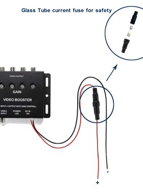 Video Splitter 1 To 4 Video Signal Booster Splitter Amplifie