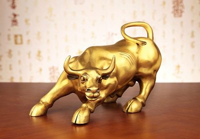 Big Wall Street Bronze Fierce Bull OX Statue Logistics is a
