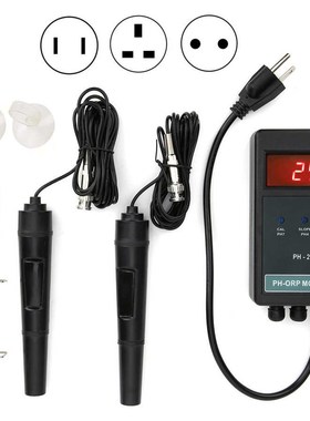 PH Meter Digital LED Display PH/ORP Temperature Control Mon